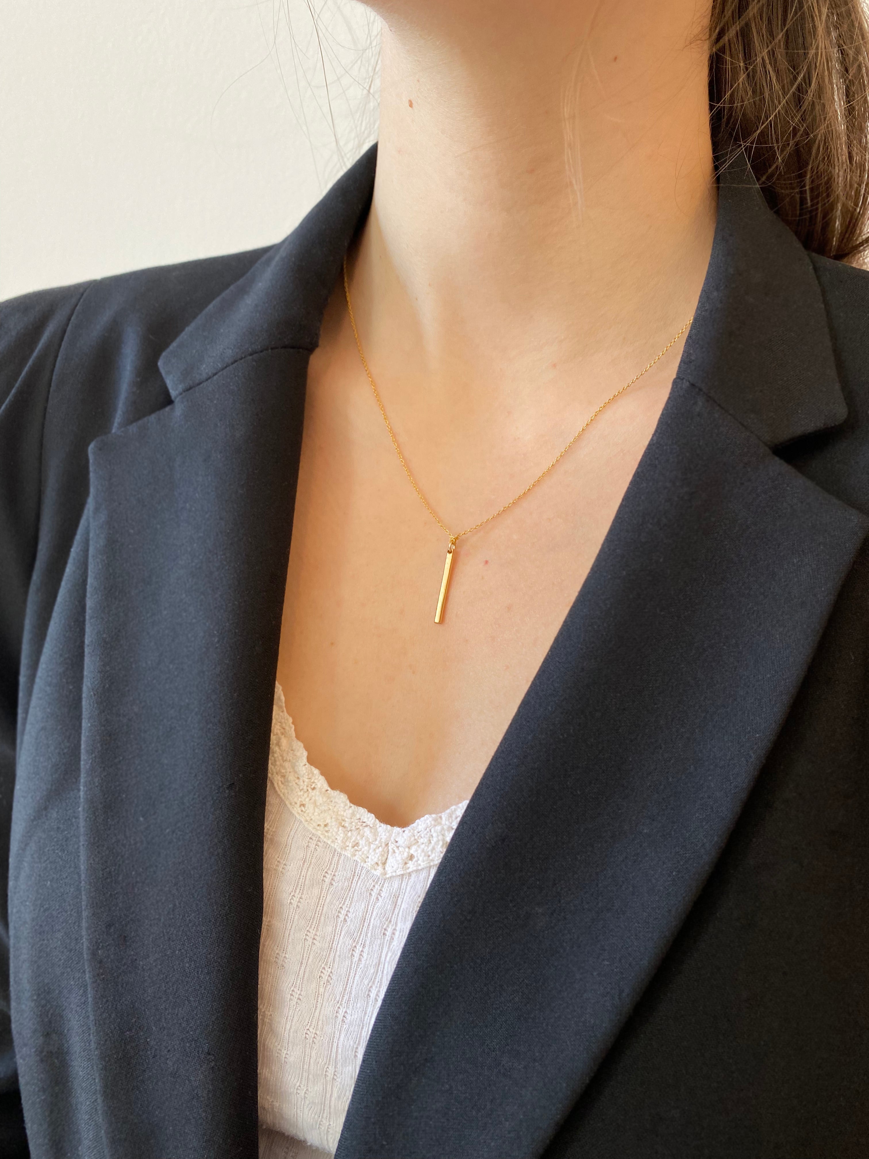 アクセサリー STRAIGHT BARBELL NECKLACE Strait Barbell Necklace / Silver
