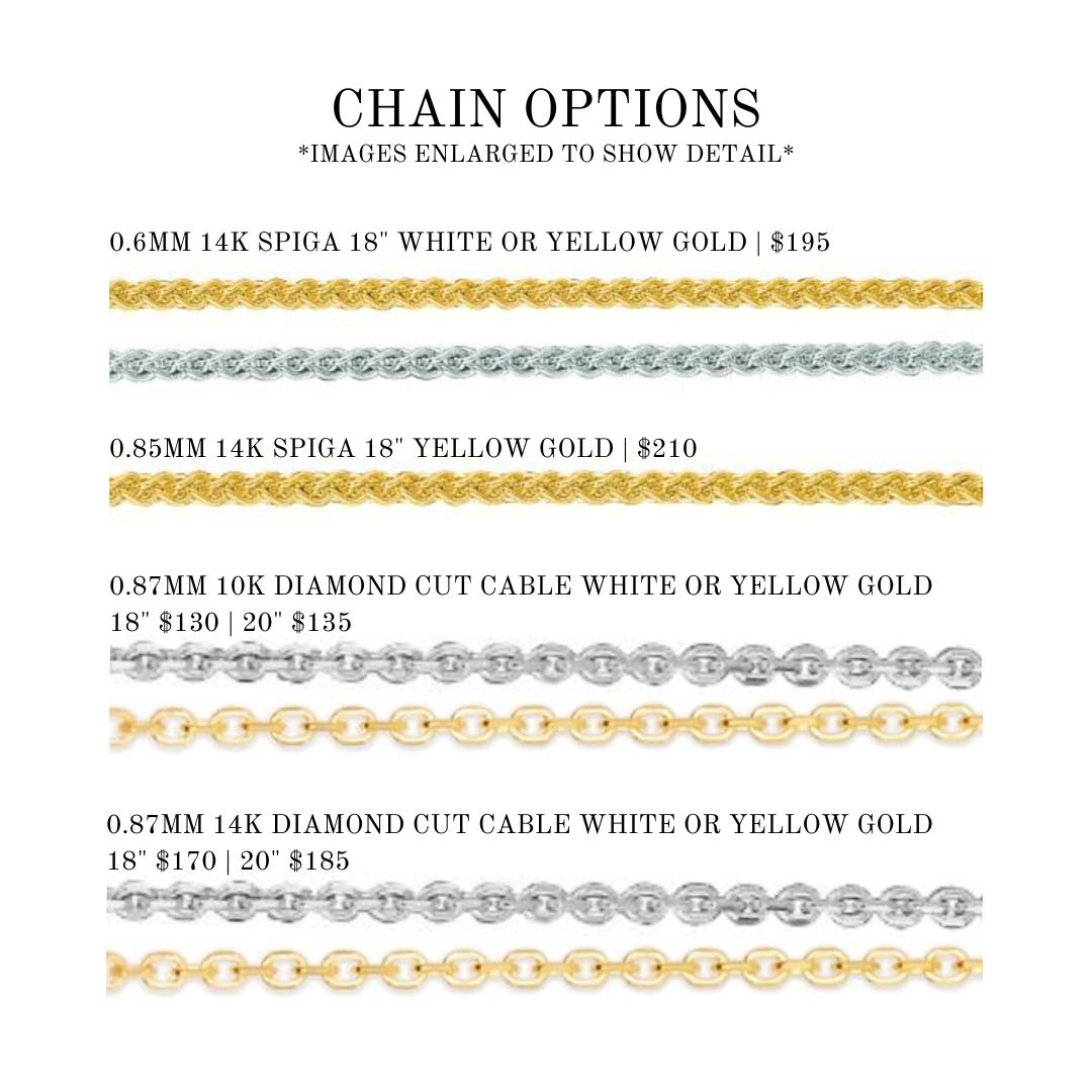 10k Yellow Gold Chain Option 10k Yellow Gold Chain Option